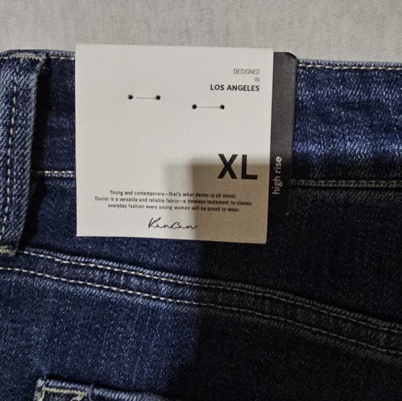 Kancan Women's High Rise Jean Shorts - Picture 4 of 4